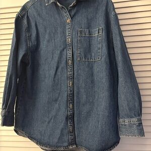 Old Navy Classic Blue Denim Top